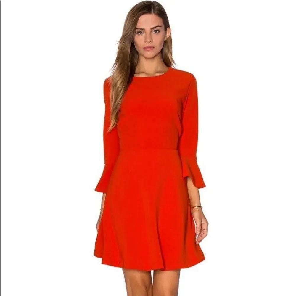 NWT LUCY PARIS Cutout Back Bell Sleeve Mini Dress
